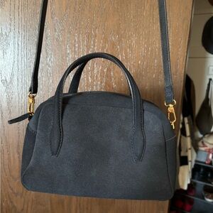 Madewell The Small Crossbody bag navy suede